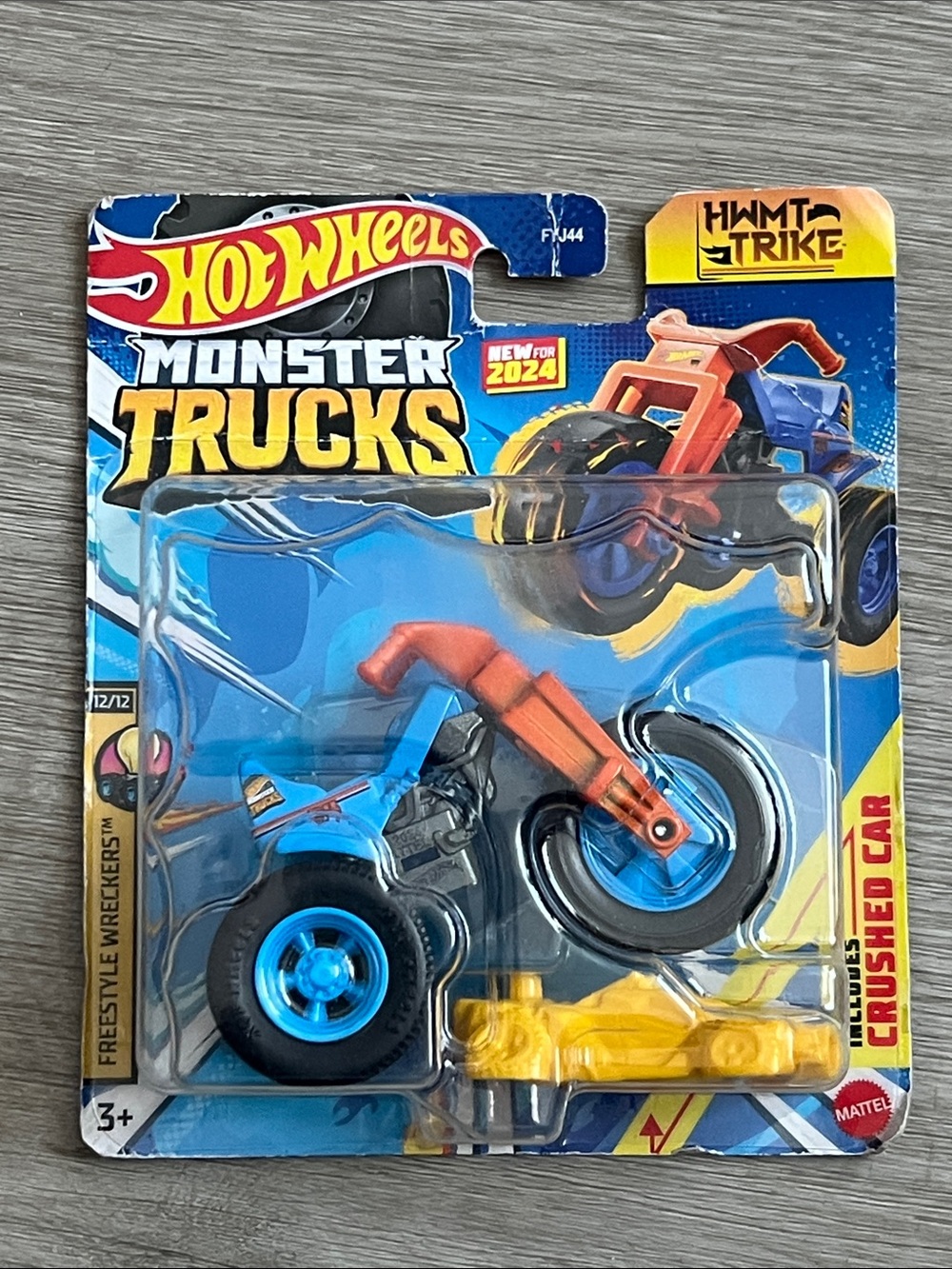 Monster Trucks HWMT Trike with Crushed Car